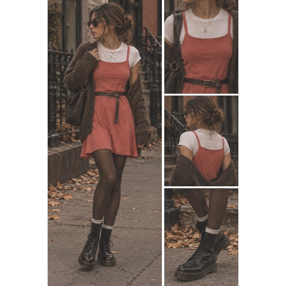 Madewell Coral Orange Jersey A-Line Mini Dress Womens XS Double Strap Summer